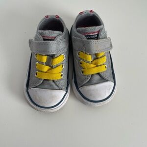 Converse Kids Sneakers in Gray and Yellow